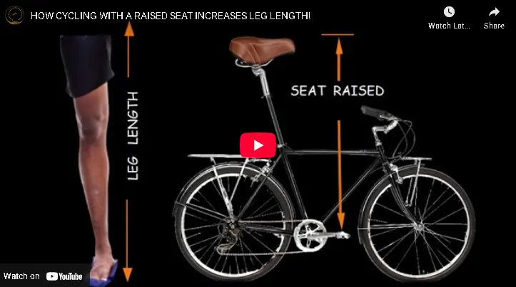 cycling with raised seat video